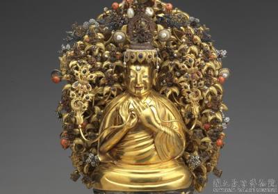 图片[2]-Gold statue of Tsongkhapa, Qing dynasty, 46th year of the Qianlong reign (1781)-China Archive